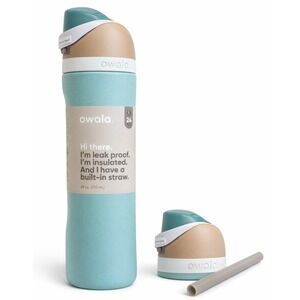 Owala FreeSip 24oz Insulated Stainless Steel Water Bottle Shelled Pistachio NEW
